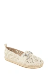Bcbgeneration Women's Tannia Laser Cut Slip-on Espadrille Flats In Natural