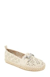 Bcbgeneration Women's Tannia Laser Cut Slip-on Espadrille Flats In Natural