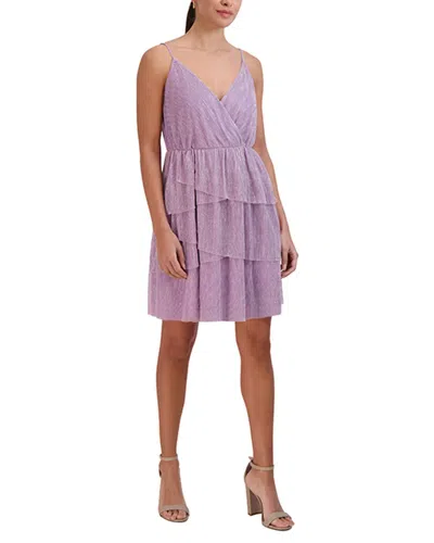 Bcbgeneration Tiered Mini Dress In Purple