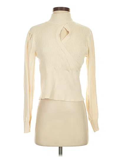 Pre-owned Bcbgeneration Turtleneck Sweater In White