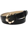 Bcbgeneration Twisted Buckle Belt In Black