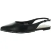 Bcbgeneration Valerie Womens Pointed Toe Flats Slingback Sandals In Black