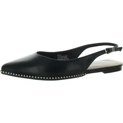 Bcbgeneration Valerie Womens Pointed Toe Flats Slingback Sandals In Black