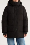 Bcbgeneration Water Resistant Hooded Puffer Jacket In Black