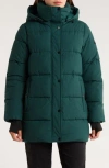 Bcbgeneration Water Resistant Hooded Puffer Jacket In Green