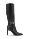 Bcbgeneration Abbin Womens Buckle Manmade Knee-high Boots In Black