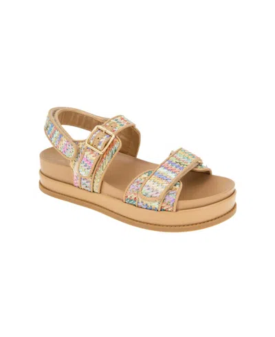 Bcbgeneration Women's Bara Flatform Sandals In Rainbow Multi