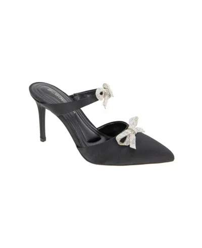 Bcbgeneration Women's Bardia Double Bow Pumps In Black Satin