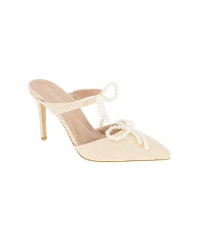 Bcbgeneration Women's Bardia Double Bow Pumps In Natural,pearl