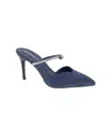 Bcbgeneration Berla Satin Mule In Navy
