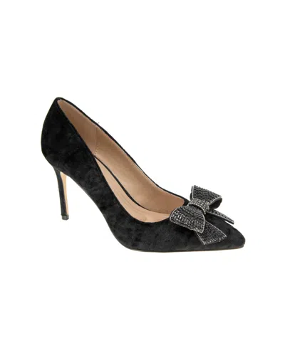 Bcbgeneration Women's Bissha Bow Dress Pumps In Black Velvet