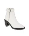 Bcbgeneration Women's Braxi Stud Block Heel Buckle Casual Booties In Porcelain