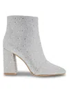 Bcbgeneration Briel Embellished Pointed Toe Bootie In Silver