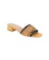 Bcbgeneration Women's Camri Buckle Slide Sandals In Dark Natural