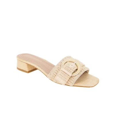 Bcbgeneration Women's Camri Buckle Slide Sandals In Natural
