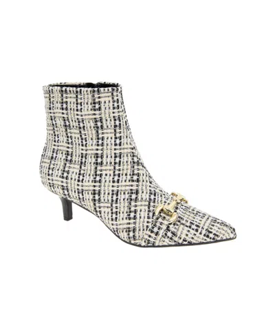 Bcbgeneration Women's Darmena Kitten Heel Dress Booties In Ivory Multi