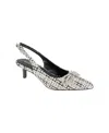 Bcbgeneration Women's 51mm Donna 2 Embellished Slingback Pumps In Ivory Multi
