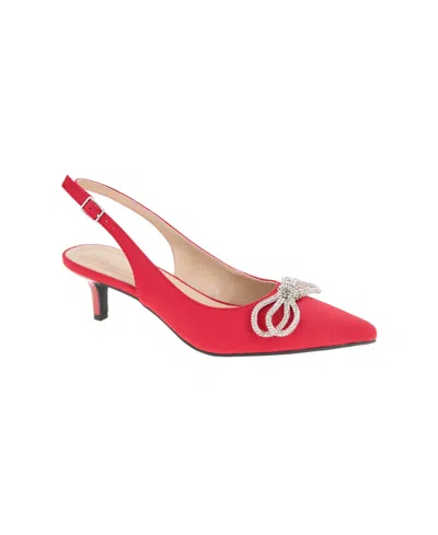 Bcbgeneration Women's 51mm Donna-2 Embellished Slingback Pumps In Red