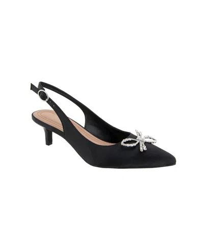 Bcbgeneration Women's Donna Slingback Bow Dress Pumps In Black