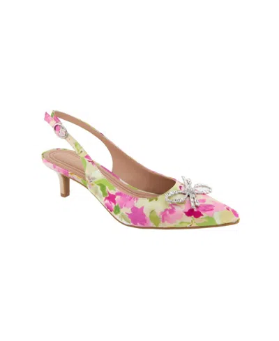 Bcbgeneration Women's Donna Slingback Bow Dress Pumps In Multi Floral
