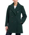 Bcbgeneration Women's Double-breasted Boucle Coat, Created For Macy's In Moss