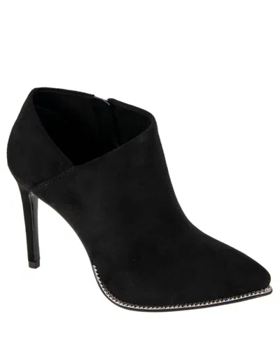 Bcbgeneration Women's Hadix Ankle Bootie In Black Microsuede - Fabric