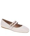 BCBGENERATION WOMEN'S HARISA SLIP-ON BUCKLE SQUARE TOE MARY JANE BALLET FLATS