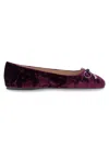 Bcbgeneration Women's Hartly Square Toe Bow Ballet Flats In Windsor Wine