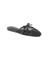 Bcbgeneration Women's Hildana Square Toe Flats In Black Rhinestone