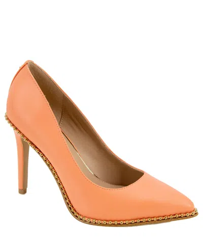 Bcbgeneration Women's Holli Chain Pump In Peachy Pink Synthetic