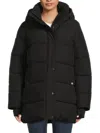 Bcbgeneration Water Resistant Hooded Puffer Jacket In Black
