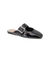 Bcbgeneration Women's Hope Square Toe Buckle Slide Flat Mules In Black