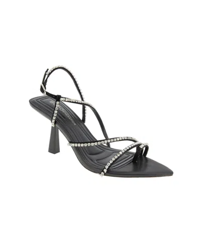 BCBGENERATION WOMEN'S ILTA RHINESTONE STRAPPY DRESS SANDALS
