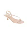 Bcbgeneration Inaya Snakeskin Embossed Sandal In Adobe Rose