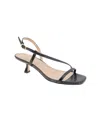 Bcbgeneration Inaya Snakeskin Embossed Sandal In Black