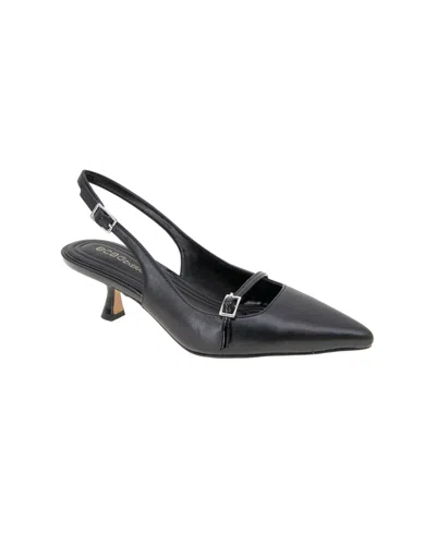 Bcbgeneration Women's Kami Kitten Heel Slingback Mary Jane Pumps In Black