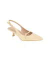 Bcbgeneration Women's Kami Kitten Heel Slingback Mary Jane Pumps In Burly Wood