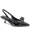 Bcbgeneration Kasiva Singback Kitten Heel Pump In Black Patent