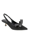 Bcbgeneration Kasti Slingback Pointed Toe Kitten Heel Pump In Black