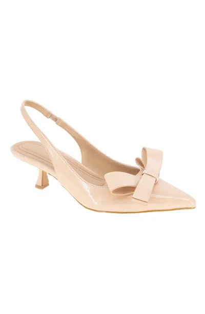 BCBGENERATION WOMEN'S KASTI SLINGBACK KITTEN-HEEL BOW PUMPS
