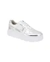 Bcbgeneration Women's Katina Lace-up Platform Sneakers In Silver