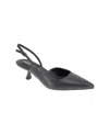 Bcbgeneration Kittie Pointed Toe Half D'orsay Slingback Pump In Black Nappa