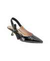 Bcbgeneration Kodari Slingback Kitten Heel Pump In Black Patent