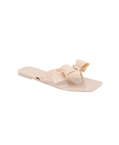 BCBGENERATION WOMEN'S LIMA BOW JELLY FLAT SANDALS