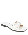 BCBGENERATION WOMEN'S LUCCA STUDDED SLIDE FLAT SANDALS