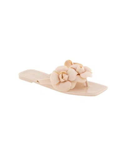 Bcbgeneration Women's Lulu Floral Jelly Flat Sandals In Stone