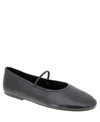 Bcbgeneration Women's Marzi Round Toe Casual Flat In Black Smooth