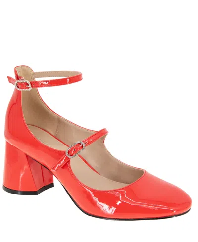 Bcbgeneration Women's Maxanna Strappy Block Heel Mary Jane Pumps In Red