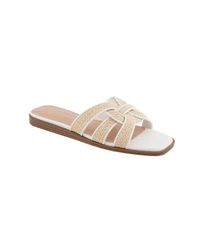 Bcbgeneration Women's Meltem Slide Flat Sandals In Natural,white