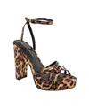 Bcbgeneration Orisa Satin Platform In Leopard